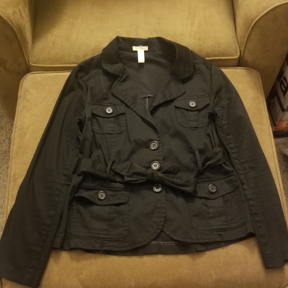 Ambiance Apparel 4 pocket, belted blazer